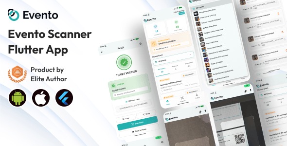 Evento - Ticket Scanner App for Multivendor Event Ticket Booking (Flutter)