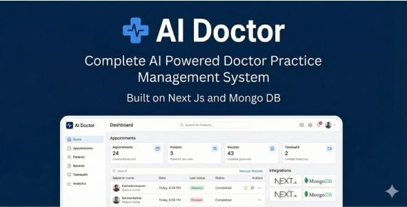 AI Doctor - Complete AI Powered Healthcare / Doctor Practice Management System