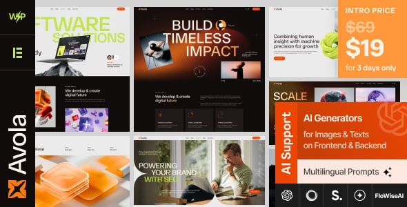 Avola - IT Buiness & Digital Company WordPress Theme