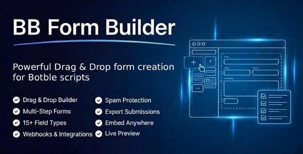 BB Form Builder - Drag & Drop Form Builder plugin for Botble scripts