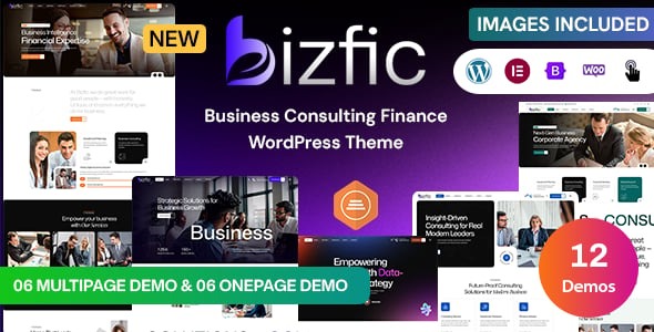 Bizfic – Business Consulting & Financial Advisors Modern WordPress Theme