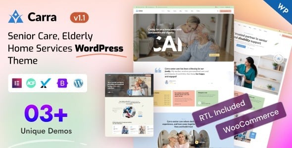 Carra – Senior Care & Elderly Home Services WordPress Theme