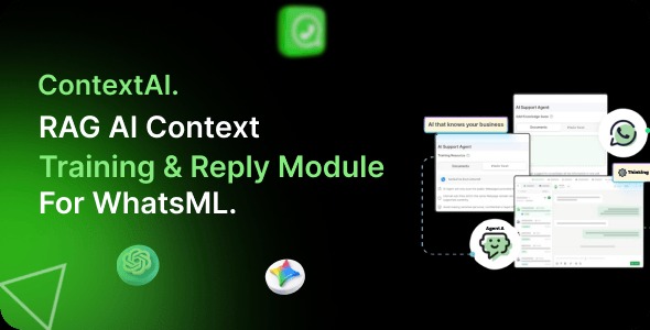 ContextAI – RAG AI Context Training & Reply Module for WhatsML