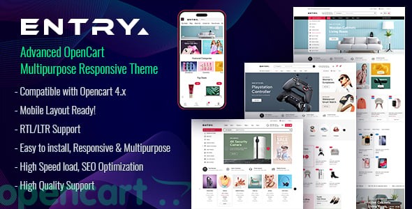 Entry - Advanced OpenCart Multipurpose Responsive Theme