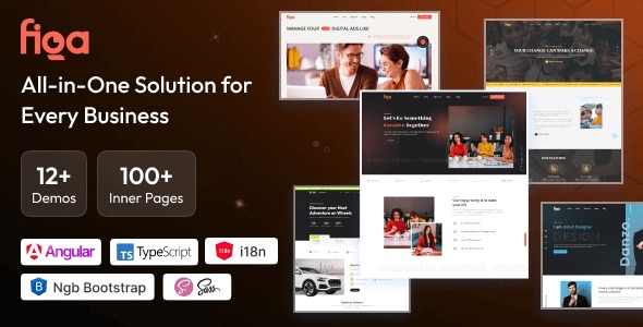 Figa - Multipurpose Angular 20 Template for SaaS, Startup & Agency