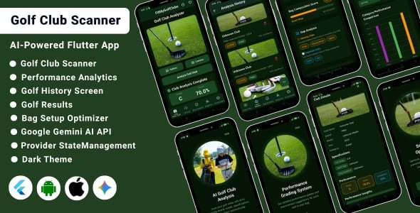 FitMyGolfClubs – AI Golf Club Equipment Analysis Flutter App