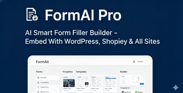 FormAl Pro - Al Smart Form Filler Builder - Embed With WordPress, Shopify & All Sites