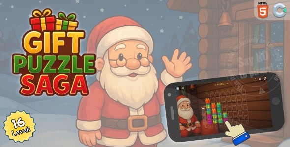 Gift Puzzle Saga - HTML5 Puzzle game