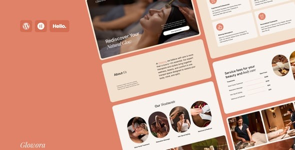 Glowora – Beauty Salon & Spa Elementor Kit