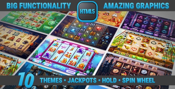 HTML Mega Slot Bundle • 10 Casino Themes