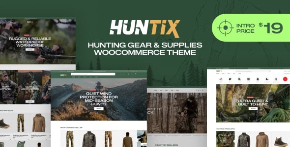 Huntix – Hunting Gear & Supplies WooCommerce Theme