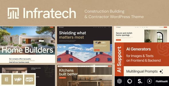 Infratech - Construction Building & Contractor WordPress Theme