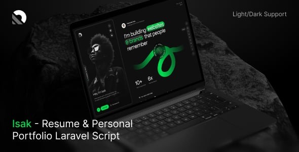 Isak - Resume & Personal Portfolio Laravel Script