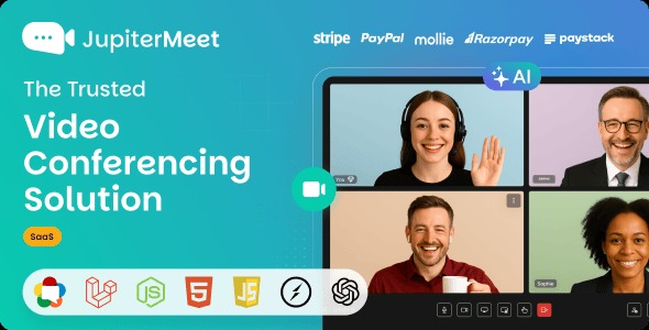 JupiterMeet - White Label Video Conference with AI & SaaS