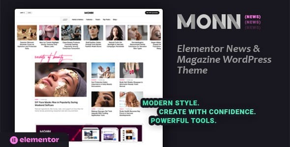 Monn - Elementor News & Magazine WordPress Theme