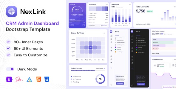 NexLink | CRM Admin Dashboard Bootstrap Template