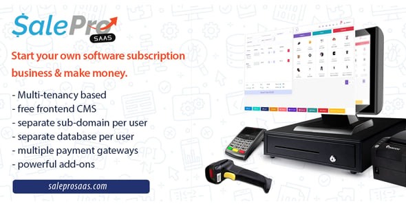 POS SaaS Add-on for SalePro – Multi-Tenant Inventory & Billing Module