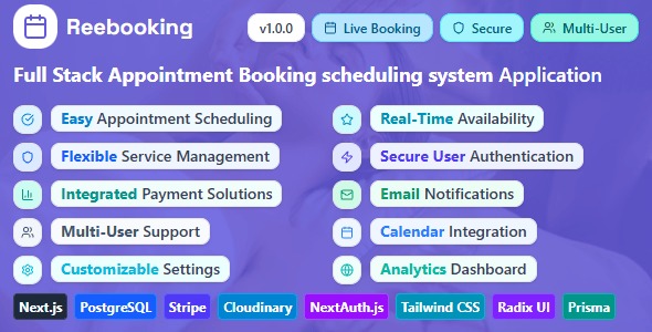Reebooking - Spa Saloon Service Appointment Booking scheduling system Software & Solution