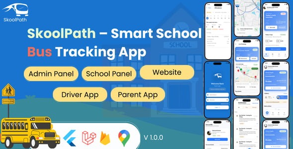 SkoolPath – School Bus GPS Tracking with Driver & Parent Apps