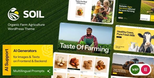 Soil - Organic Farm Agriculture WordPress Theme