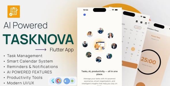 TaskNova - AI Powered Task Manager and Productivity Full Application