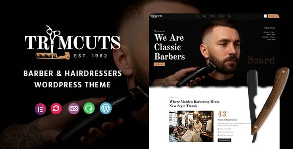 Trimcuts - Barber & Hairdressers WordPress Theme