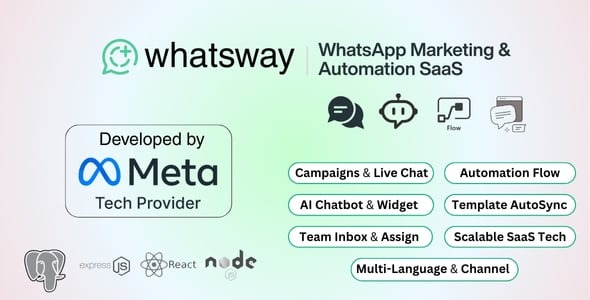 Whatsway | WhatsApp Marketing & Automation SaaS Platform with Bots, Chats, Bulk Sender & AI