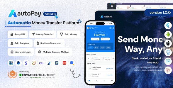 autoPay - Digital Wallet and Money Transfer Solution