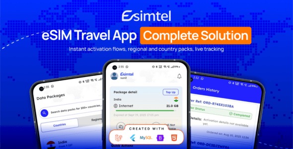 eSIM Marketplace - Create Your Global eSIM Store with Android & iOS Apps and Sell Worldwide