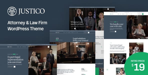 Justico – Attorney & Law Firm WordPress Theme