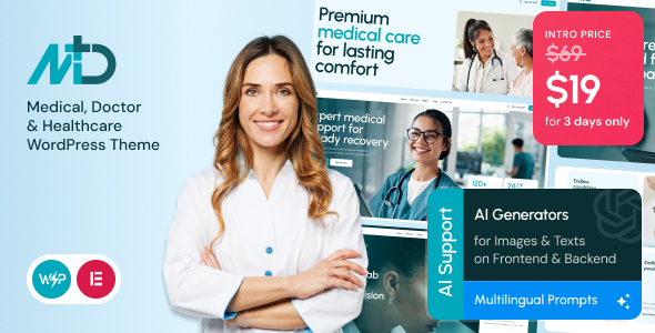 MD - Medical, Doctor & Healthcare WordPress Theme