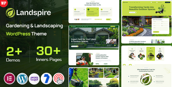 Landspire - Gardening and Landscaping WordPress Theme