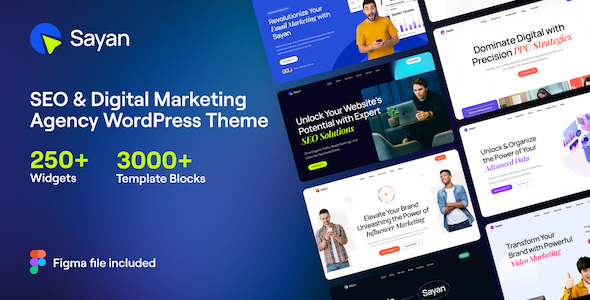 Sayan - SEO & Digital Marketing Agency WordPress Theme