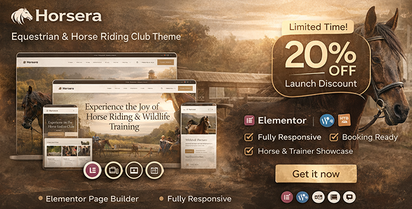 Horsera – Equestrian & Horse Riding Club WordPress Theme