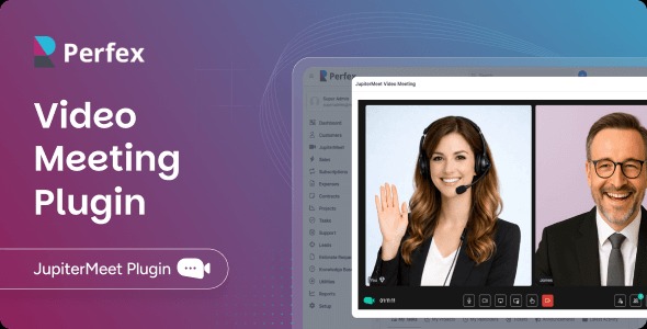 JupiterMeet Video Meeting Plugin for Perfex CRM