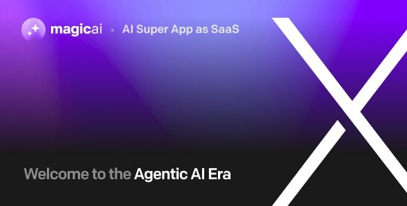 MagicAI - OpenAI Content, Text, Image, Video, Chat, Voice, and Code Generator as SaaS + 6 Premium  Themes + 57 Add-ons [Extended Version]