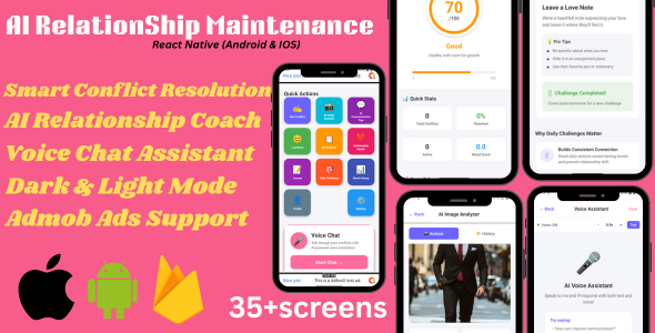 AI Relationship Management App (Android & IOS ) Admob Ready