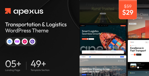 Apexus – Transportation & Logistics WordPress Theme