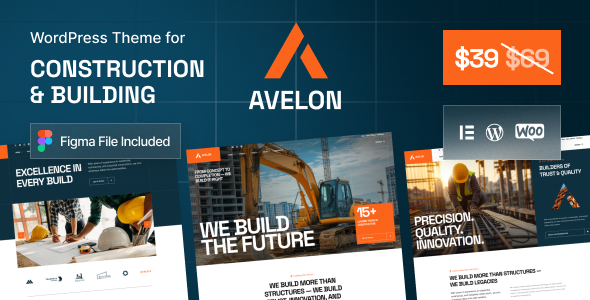 Avelon - Construction & Building WordPress Theme