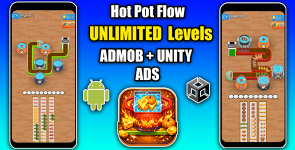 HotPot Flow Food Game 3D Unity Game Source Code