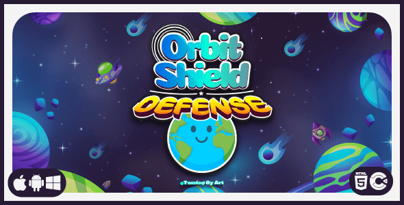 Orbit Shield Defense - HTML5 Game Template