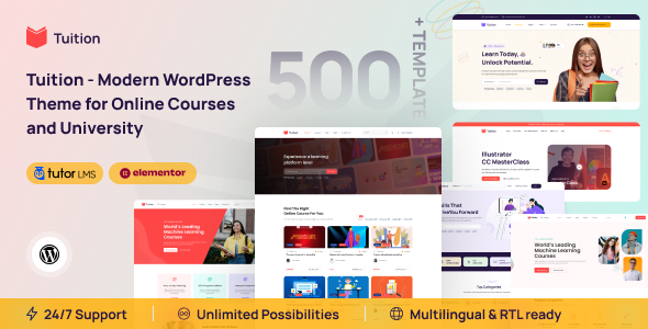 Tuition Education & Online Course WordPress Theme