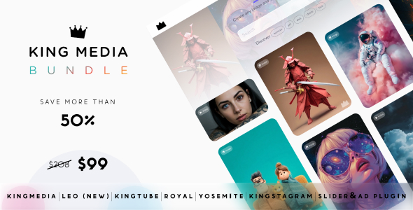 King Media Bundle - Viral Magazine Script