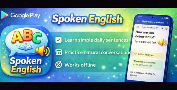 Spoken English Master - Daily English Learning & Vocabulary Builder