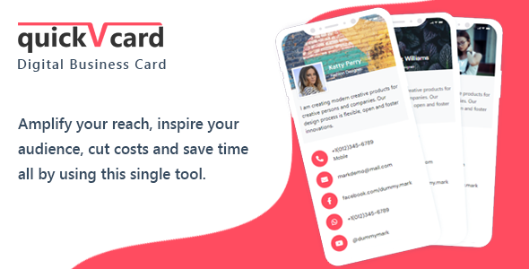 QuickVcard - vCard SaaS Digital Business Card Builder