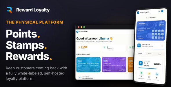 Reward Loyalty — Points, Stamps & Vouchers · White-Label · Multi-Tenant