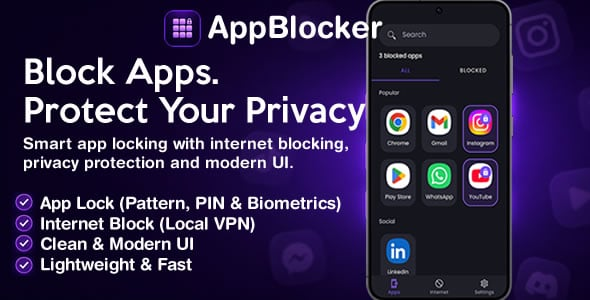 AppBlocker – Lock Apps, Block Internet & Protect Your Privacy