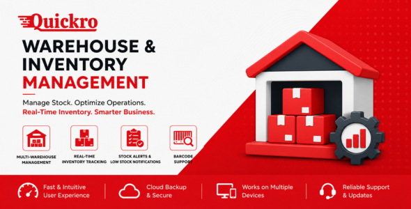 Quickro POS Warehouse & Inventory Management {Add-on)