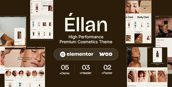 Ellan - Beauty & Skincare WordPress WooCommerce Theme